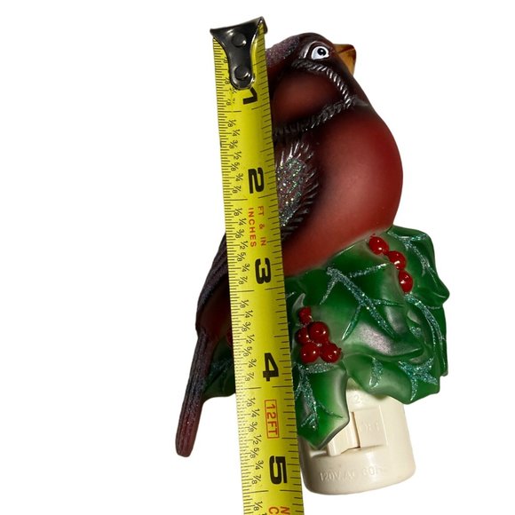 Red Cardinal Bird Christmas Night Light Original box - Picture 4 of 14